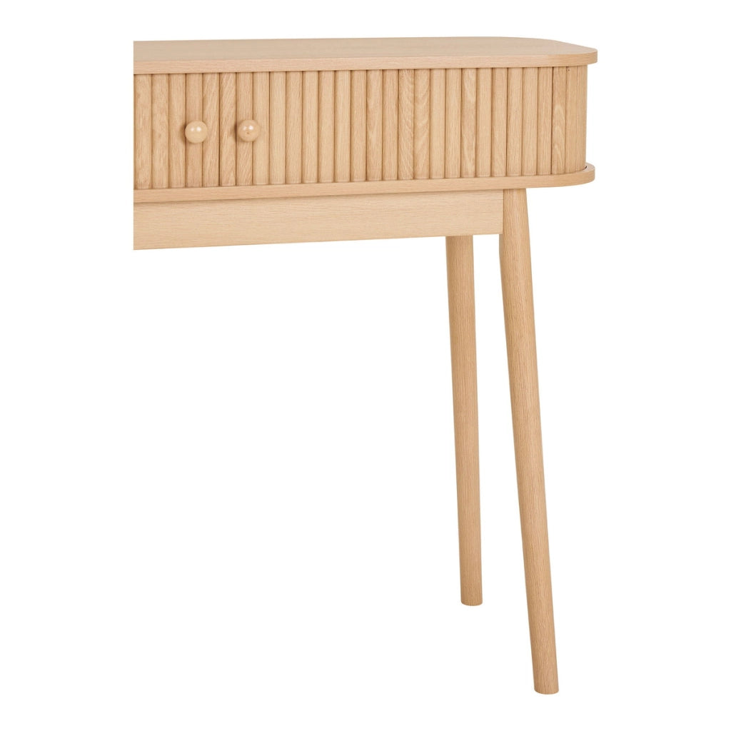 Tavolo Consolle Nikko, Marrone, MDF, 100x30x80,5 cm