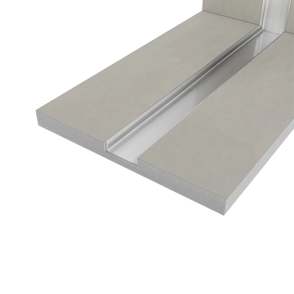 Cartongesso con profilo in alluminio integrato "L" angolo tra soffitto e parete