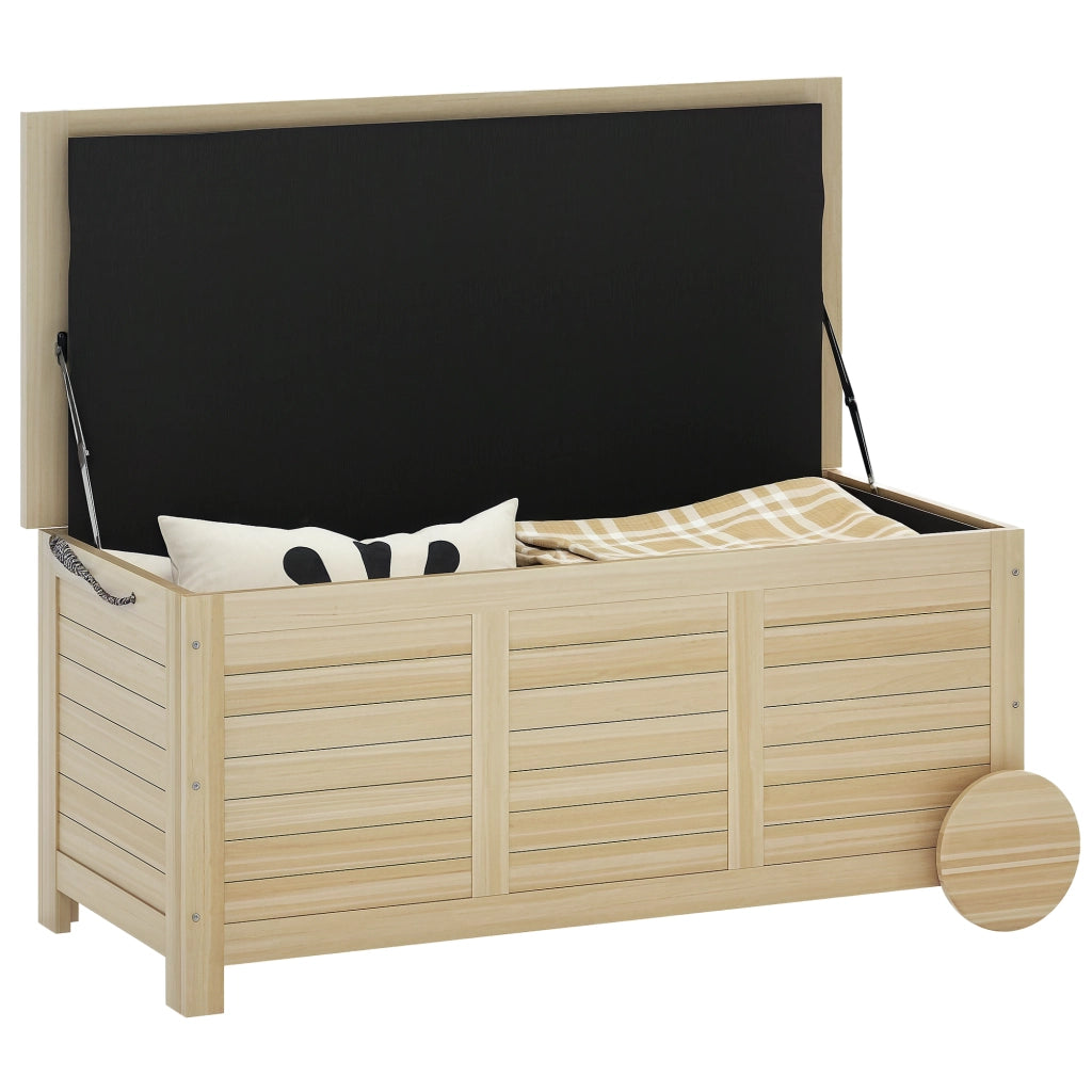 Baule da Esterno 185L in Legno di Abete ¨C zephmum ¨C 110x50x50 cm, color Legno