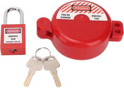 Blocco Cilindro Lockout Tagout Vaso di Regolazione con Chiusura di Sicurezza - Resistente al Calore - Resistente agli Impatti - Spigotto di Gas e Acqua - Contenuto in HTML