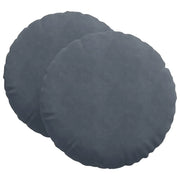 Cuscini per Seduta 2 pz | Cuscini per sedie Grigio scuro ?60 x 21 cm Velluto