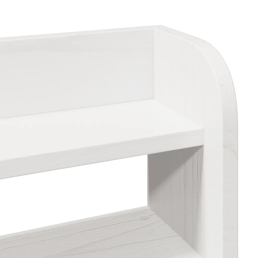 Giroletto senza Materasso Bianco 200x200 cm Legno Massello Pino 3306916