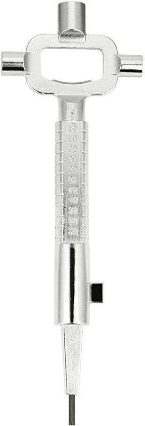 Chiodo a 6 in 1 universale multifunzionale - Chiave robusta per il cantiere - Chiave a quarti 6/7/8 mm - Adatta per porte, finestre, armadi - Chiave a zanzara