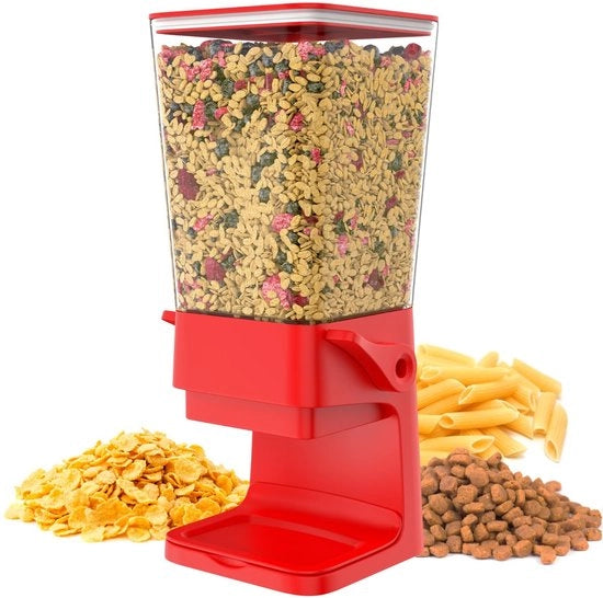 Dispensatore di cibo secco e granuli per animali domestici - capacità 5 l - per muesli e cibo secco per cani e gatti - colazione per la cucina - CR502.