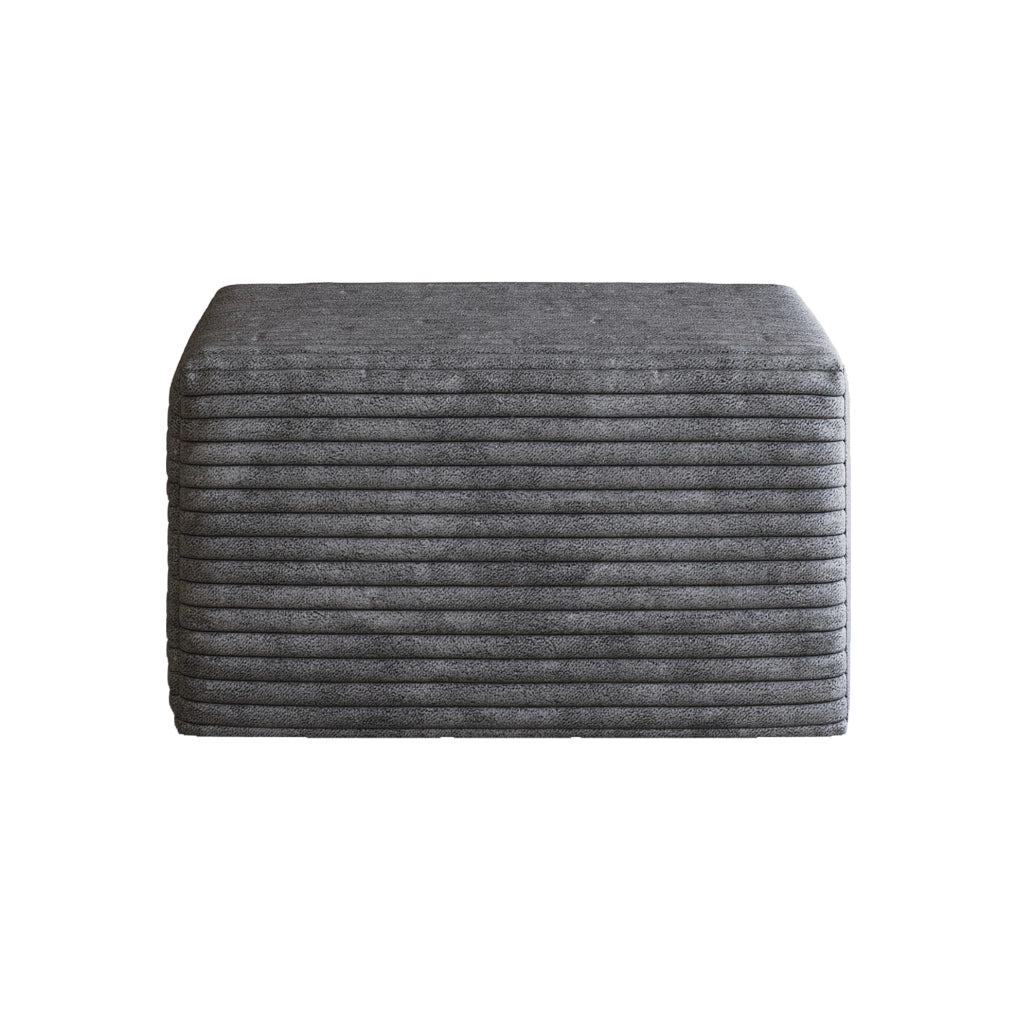 OTTOMANA modulare in tessuto corduroy Dark Grey