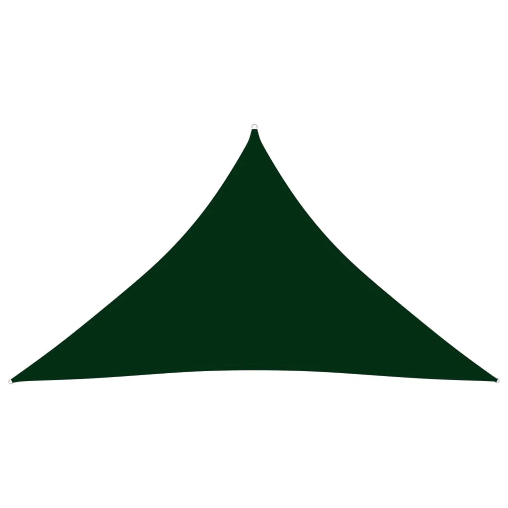 Vela ombreggiante triangolare in tessuto Oxford 4 x 4 x 5,8 m verde scuro 02_0009884