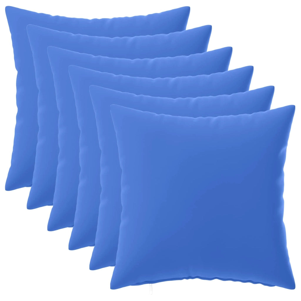 Federa 6 pcs HEERLEN Blu Reale 35 x 35 cm Poliestere 908152