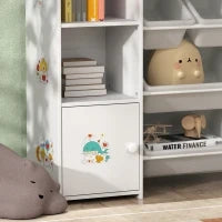 Mobile per bambini con 8 casse rimovibili, 140 x 30 x 90 cm, Bianco