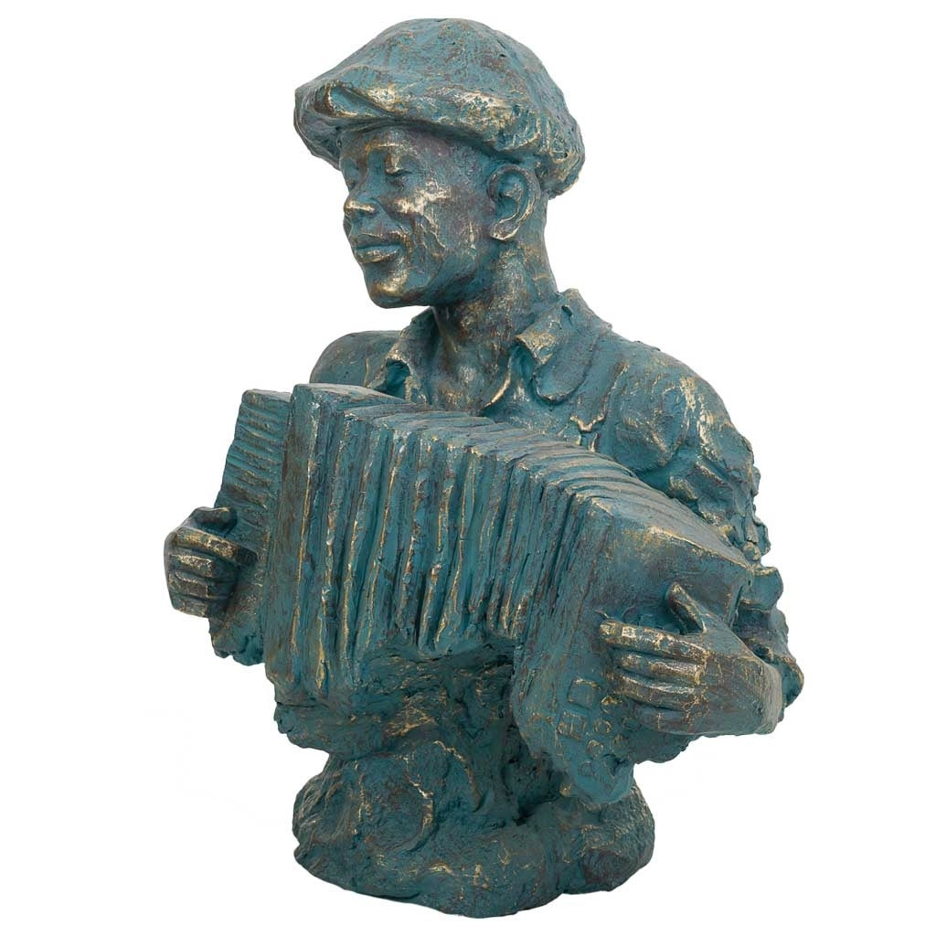 Decoro figura musicista 51,5x30x62,5h