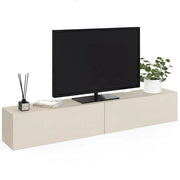 IDMarket - Mobile TV sospeso ELIO 180 cm 2 ante beige