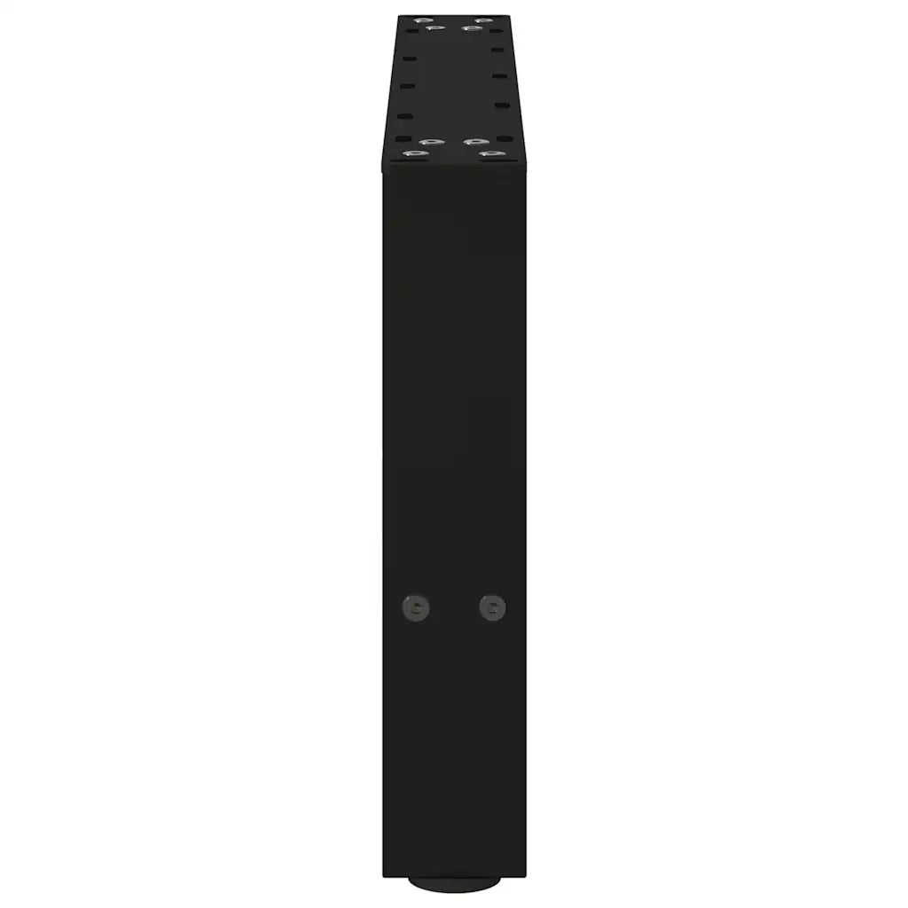 Gambe per Tavolino da Caffè Nere 2 pz 50x(30-31) cm Acciaio 4013260