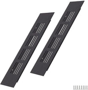 Ventilatore a soffitto 200x50mm nero - Alluminio - 2 pezzi - Montaggio facile - Facile manutenzione - Ventilazione efficiente - Luce a soffitto