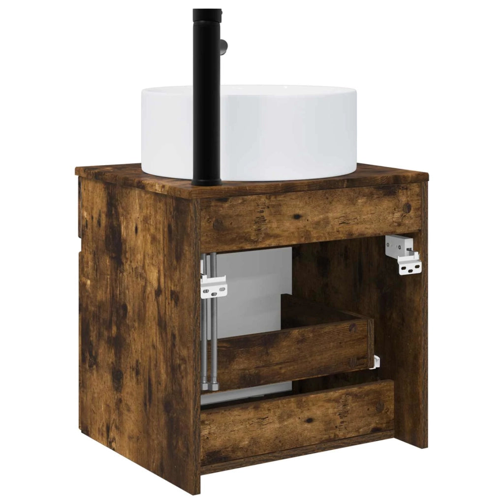 Mobile lavabo da parete Rovere Fumo 49 x 44,5 x 65,5 cm