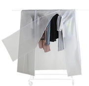 Casacca per appesi abbigliamento Protezione per appesi abbigliamento Copertura impermeabile trasparente con cerniera Borsa per abbigliamento 150 x 133 x 55 CM