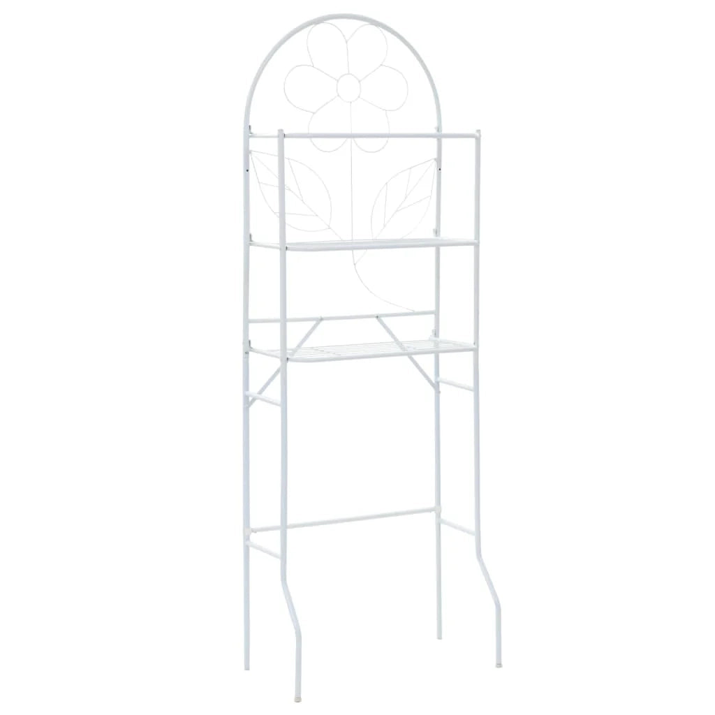 Mensola da bagno 60 x 33 x 174 cm bianco 02_0000683