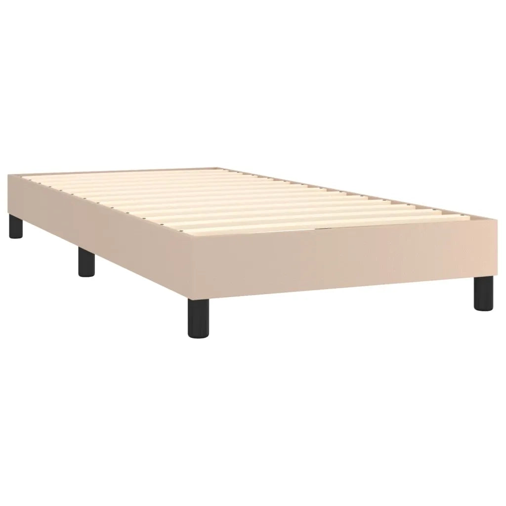Giroletto a Molle con Materasso Cappuccino 90x200 cm Similpelle cod mxl 63337