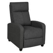 Poltrona Relax Tessuto Grigio Scuro 87x69x100 Desa