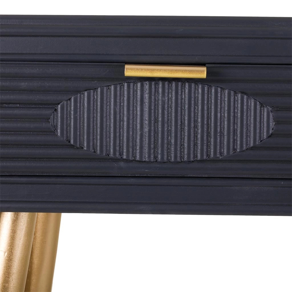 Mobile da ingresso in legno grigio scuro 82x41x78h