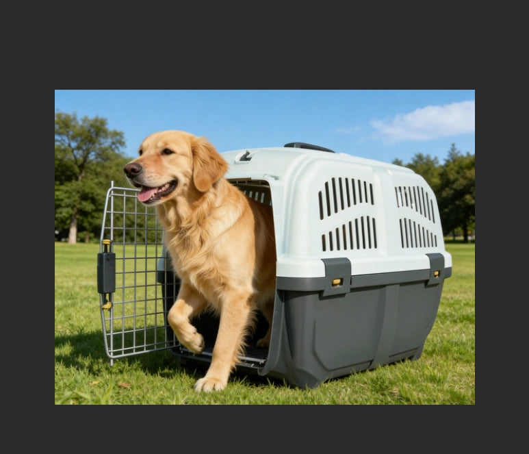 Trasportino per Cani e Gatti ¨C zephmum ¨C Grigio 60x40x40