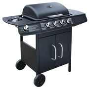 Barbecue e Griglia a Gas 4+1 Fornelli Nero CFW4807874