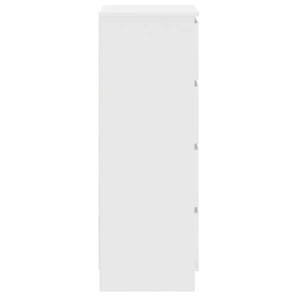 Credenza Bianca 37,5x35x99 cm in Legno Multistrato 861697