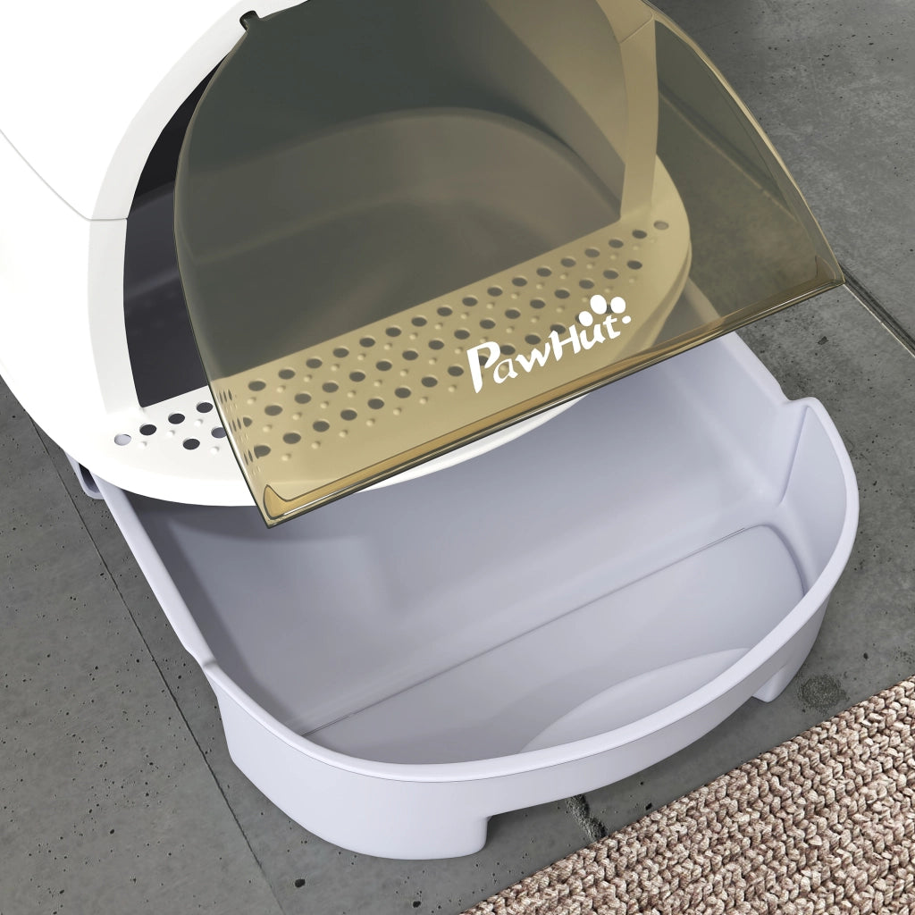 Arenero per Gati ¨C zephmum ¨C 40.5x52x39 cm Bianco Grigio