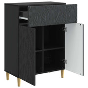 Credenza | Madia | Buffet da pranzo | Armadio da pranzo Nero 66 x 34,5 x 90 cm Legno ingegnerizzato