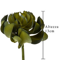 Set 6 Aoenium arboreum Artificiale Altezza 13 cm Verde