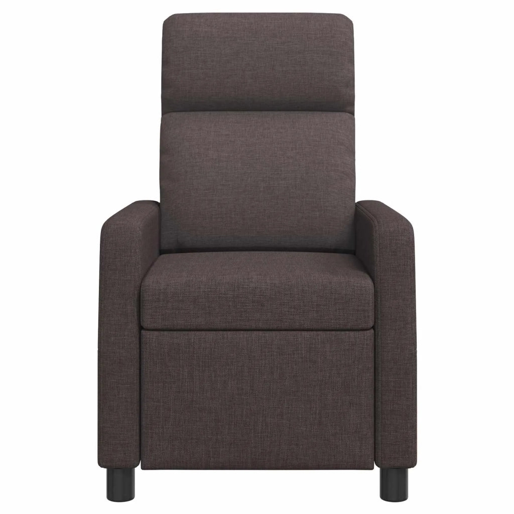 Divano Sedia-Poltrona reclinabile Marrone Scuro Tessuto 418400