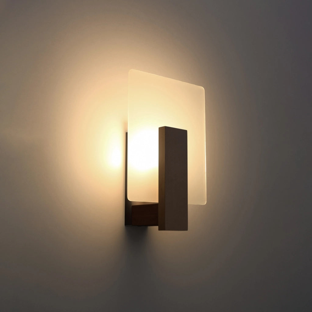 Applique moderna legno wenge Norkka E14 10W Pure Lume