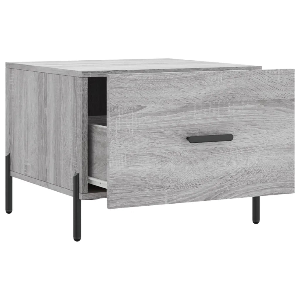 Tavolino da Salotto Grigio Sonoma 50x50x40 cm Legno Multistrato 829424