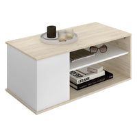 Fargo, Tavolino da Salotto Cassetti, 50x100x42h cm Bianco