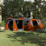 Tenda per Famiglia 20 Persone con tetto Grigio e arancione