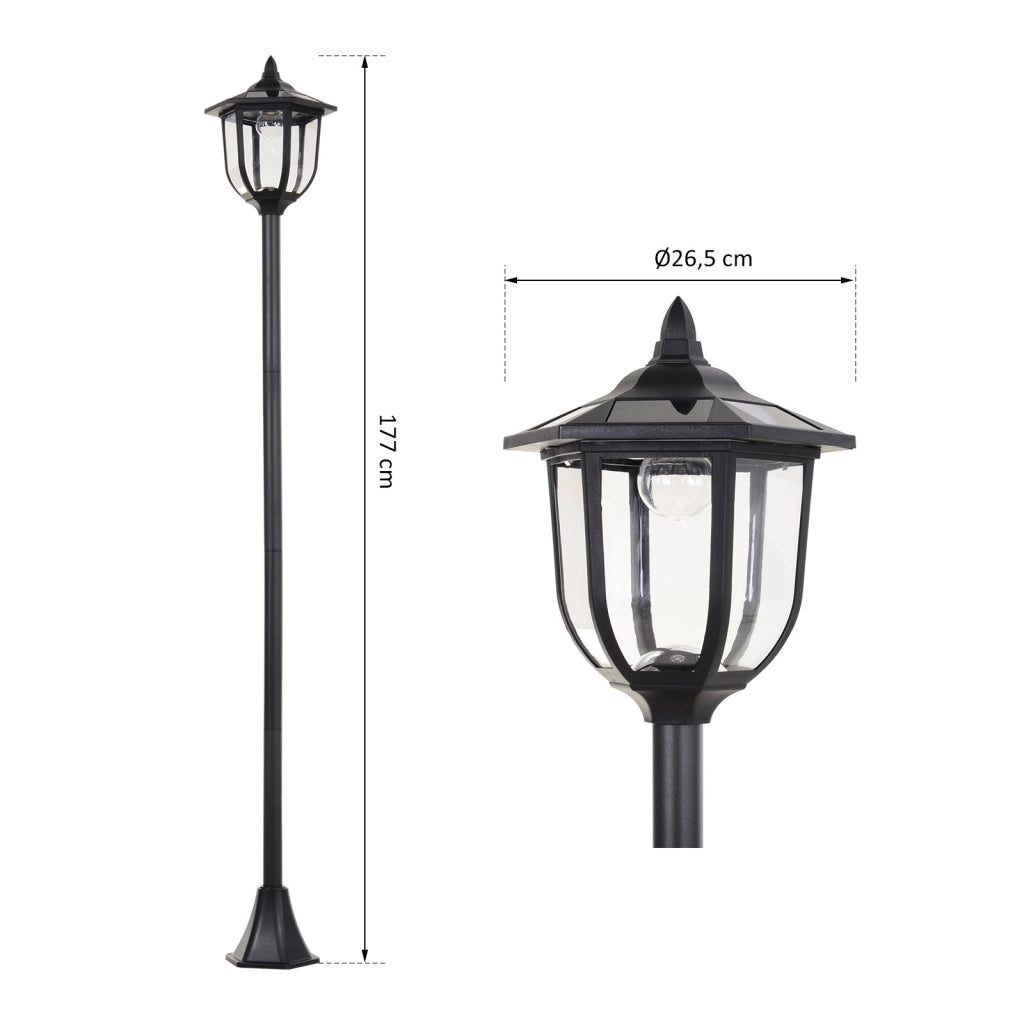 EasyComfort Lampione da Esterni con 6 Luci LED Accensione Automatica Impermeabile