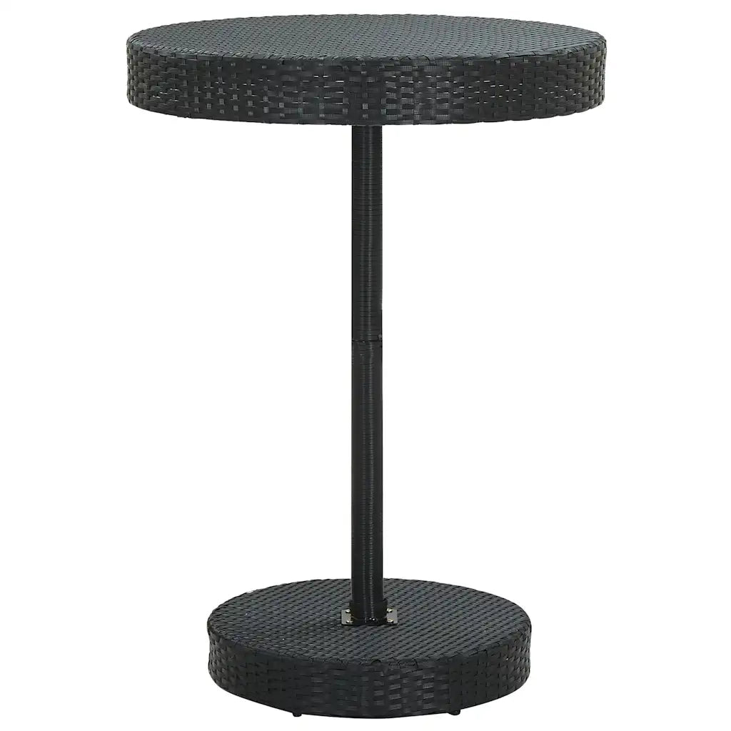 Set Bar da Giardino 5 pz | Set Salotto da Giardino con Cuscini Polyrattan Nero