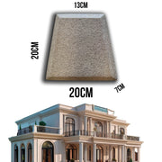 11,99pz *** STOCK *** Fregio capitello cimasa per esterno in xps resinati 20x20x7cm PD15-01