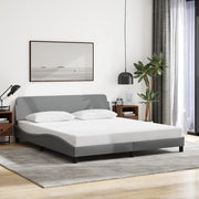 Struttura letto Dover Grigio Chiaro 180x200 cm in Tessuto 373333