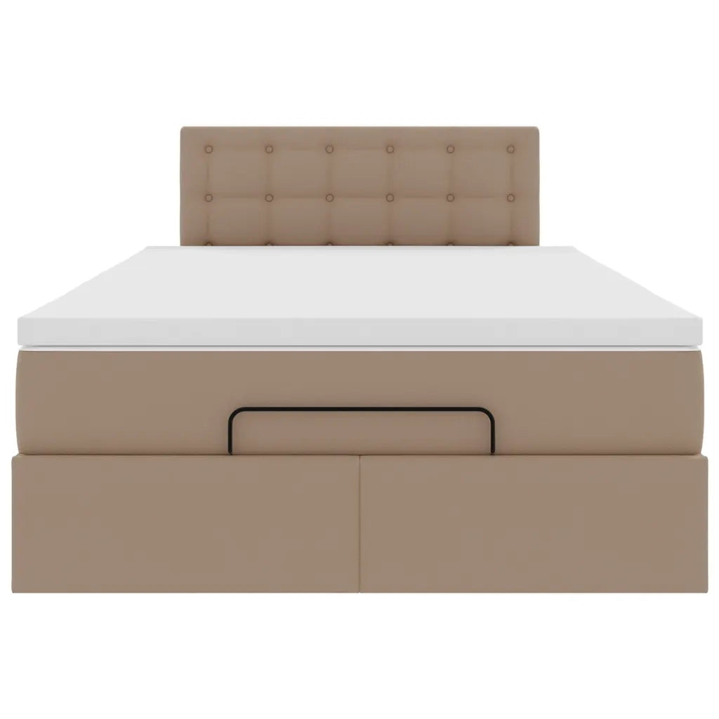 Struttura Letto Pouf con Materasso 120x190 cm Similpelle