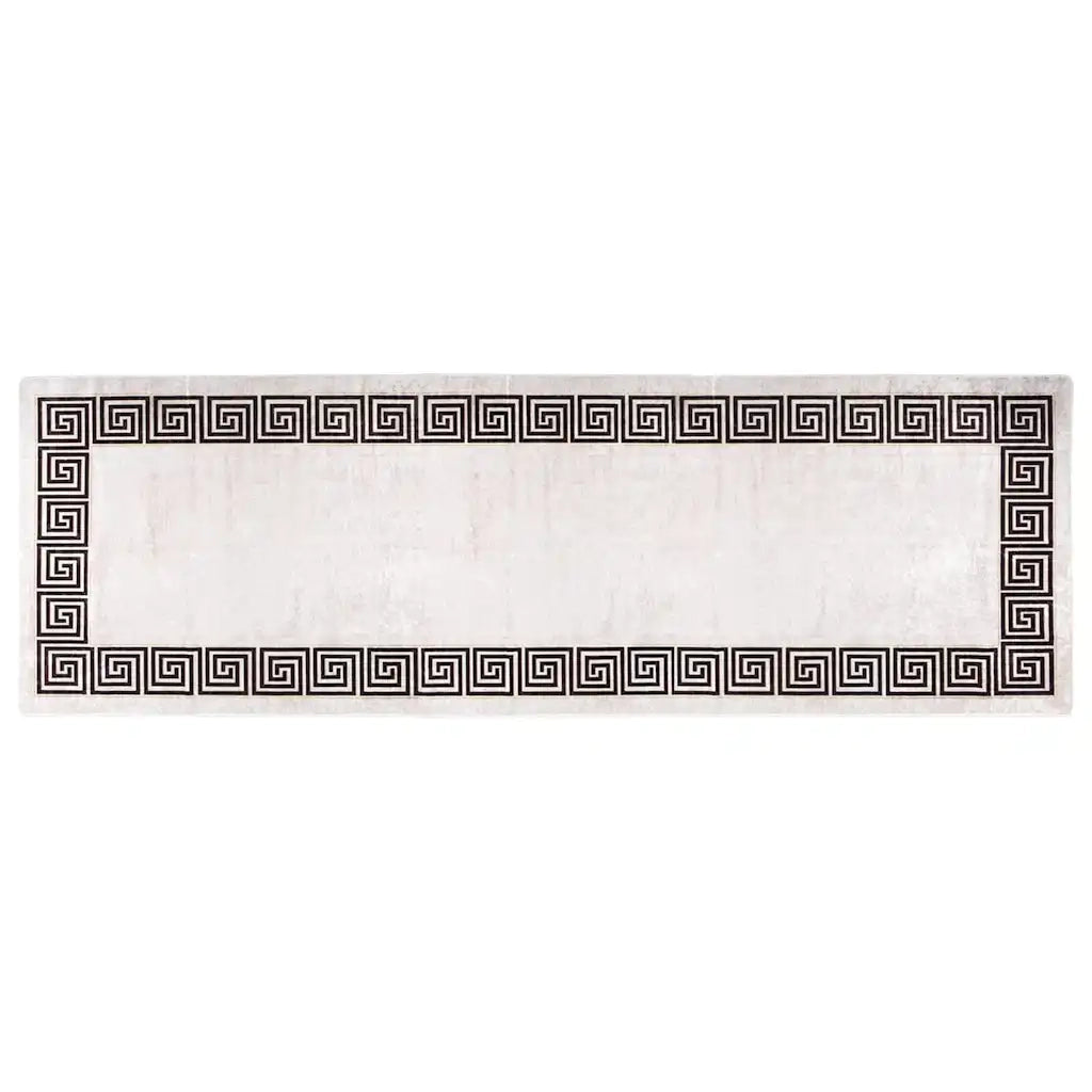 Tappeto Lavabile 80x300 cm Beige Chiaro 337947