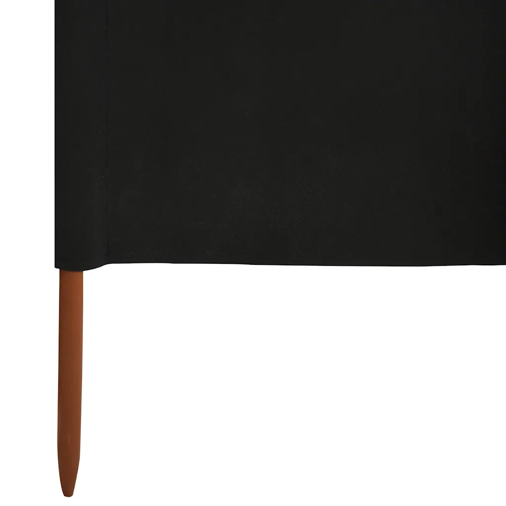 Paravento a 6 Pannelli in Tessuto 800x120 cm Nero CFW6728281