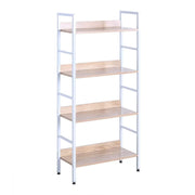 Libreria verticale in metallo finitura bianco e rovere chiaro 19_0000396