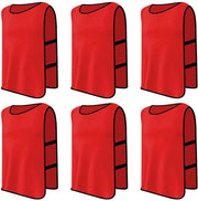 Set di maglie sportive per allenamento 6 pezzi - Maglie per sport - Magliette in mesh - Utili per calcio e basket - Uomo/donna - Maglie traspiranti e assorbenti di sudore
