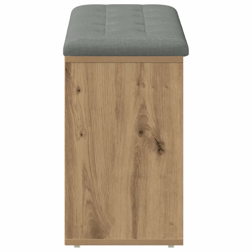 vidaXL Panca Porta Scarpe Rovere Artigianale 102x32x50 cm Truciolato
