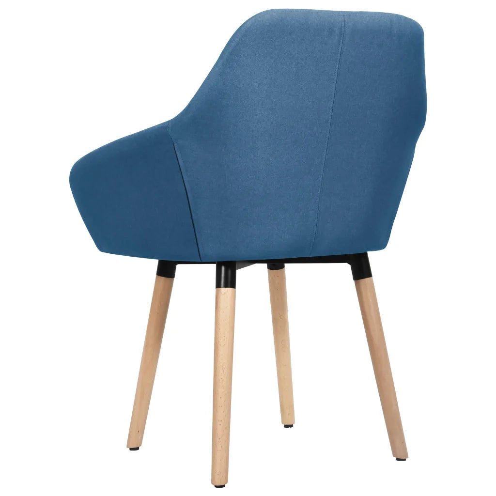 Sedie da Pranzo 2 pz Blu in Tessuto 283463