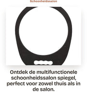 Specchio di trucco portatile con design ergonomico - EVA di alta qualità - Specchio antiscivolo - Durevole - Specchio cosmetico - Progettazione ergonomico