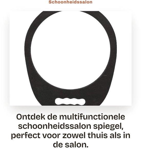 Specchio di trucco portatile con design ergonomico - EVA di alta qualità - Specchio antiscivolo - Durevole - Specchio cosmetico - Progettazione ergonomico
