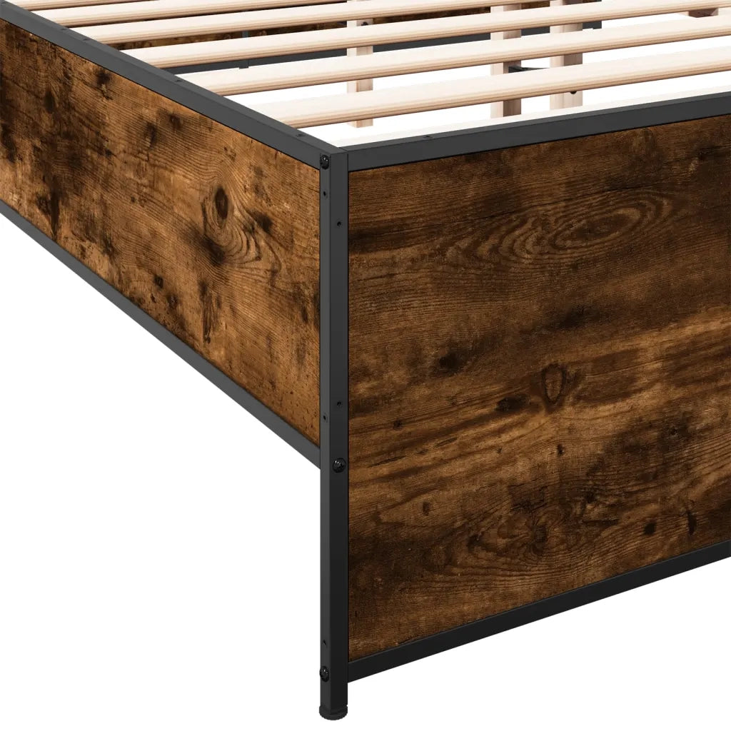 Giroletto Rovere Fumo 180x200 cm in Legno Multistrato Metallo 3279874