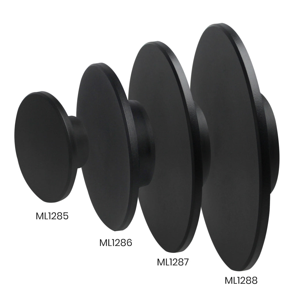 Applique esterno LED nero DISK Ø18 12W CCT IP65 Milagro