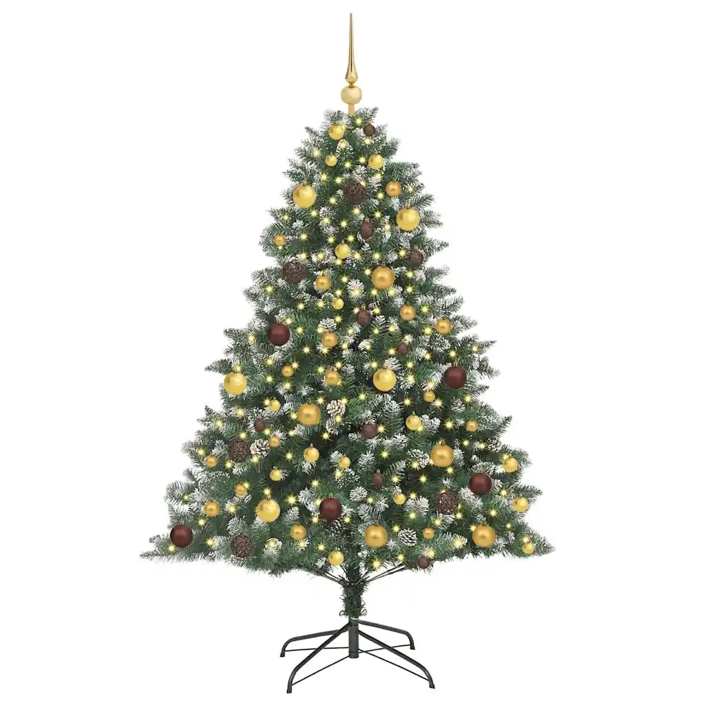 Albero di Natale artificiale con 300 LED Verde 180 cm 3395230