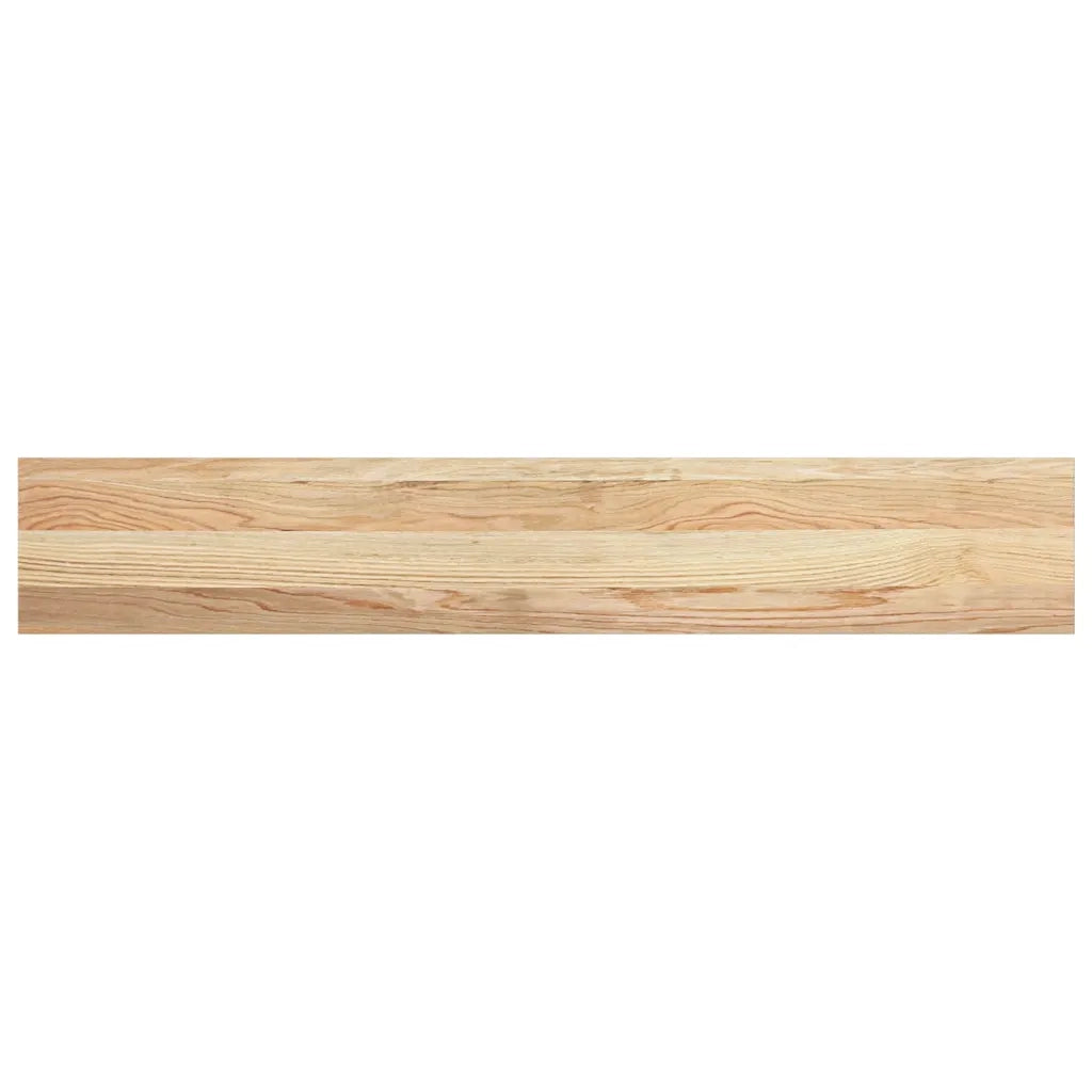Davanzali 2 pz Non Trattati 120x20x2cm Legno Massello di Rovere 4009098